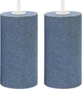 AQUANEAT Aquarium Air Stone 4x2 inch 2 Pack, Large Airstone, Aerator Bubble Diffuser, Air Pump Accessories for Aquariums