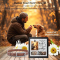X-partner Pet Memorial Frame with Collar Holder – Dog and Cat Loss Remembrance Gift – You Were My Favorite Hello and Hardest Goodbye – Sympathy Keepsake Frame for Pet Lovers