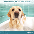 Pet MD Benzoyl Peroxide Shampoo for Dogs and Cats – Helps Relieve Itchy, Oily & Flaky Skin – Deep Cleansing & Deodorizing Formula – Scented – 12oz