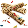 SunGrow 3 Pack Shrimp Cholla Wood, Aquarium Driftwood Decor for Fish Tank Setup, Shelter Hideout and Grazing Surface, Ha