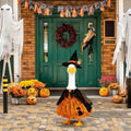 Halloween Porch Goose Outfit Pumpkin Wizard Costume