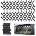 Sunnymove 2 Pcs Car Truck Window Pet Gate, Extendable Car Window Dog Puppy Ventilation Grill Mesh Vent Security Lattice Telescopic Fence for Trucks SUV Pet Safety Protection Summer Air Ventilation