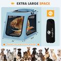 Snagle Paw Portable Dog Crate for Car Travel, Collapsible Large Dog Travel Crate with Metal Frame & 3-Door Mesh Windows, Secures in Trunk/Backseat, Soft-Sided Kennel Carrier for Medium Large Dogs-XL