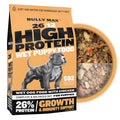 Bully Max Wet Puppy Food - Instant Fresh Dehydrated High Protein Soft Dog Food with Chicken - Healthy Growth for Small & Large Breed Puppies - 2 Dry Dog Food Pounds (Makes 5.5 lbs. of Wet Food)