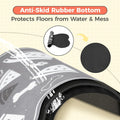 Dog Food Mat, 0.15” Thickened Super Absorbent Pet Feeding Mat for Food and Water, Fruit Donut Pattern Cat Placemat, Quic