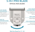 Wahl Professional Animal 5-in-1 Adjustable Blade, 2179-301, Fine