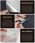 Cat Scratch Furniture Protector, Trimmable Self-Adhesive Carpet, DIY Climb Cat Scratcher Mat for Covering Cat Tower and Couch Protector from Cat Claws (78.7x15.8in Dark Gray)