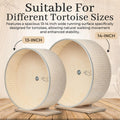 Exercise Wheel for Tortoises, Extra-Wide 15 cm (6 in) Running Surface, Double Ball Bearings, Non-Slip Track, Indoor Pet 