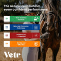 VetrChill Calming Gel for Horses - Apple Flavored Oral Supplement with L-Theanine and Melatonin - Supports Relaxation an