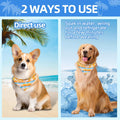 PAWCHIE Dog Cooling Bandana Small, 4 Packs Ice Cool Pet Triangle Scarf Bibs Reversible Styles, Summer Adjustable with Two Snaps, Kerchief Set Accessories for Dogs, Puppy, Cats