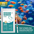 12-in-1 Aquarium Test Strips with Ammonia,75 Strips