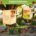 Squirrel House for Outside with Predator Guard,16.5" Squirrel Nesting Box