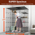 Oneluck 5-Tier 69 Inch Large Cat Cages DIY Cat Playpen Detachable Metal Wire Kennels Cat Crate Exercise Extra Place Idea
