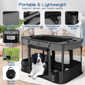 ROMANTIC BEAR Dog Playpen,Foldable Pet Puppy Cat Playpen,M(31"x23"x21")