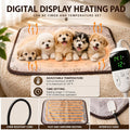 Puppy Incubator with Heating and Fan-Kitten Incubator.Temperature Control & Quiet Ventilation, Puppy Heating Bed Mat, En
