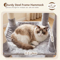 Heybly 53.1" Corner Cat Tree for Large Cats – Interactive Play HCT029W