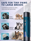 YABIFE Super Quiet Dog Nail Grinder & Clippers Kit with 2 LED Lights, 3 Speeds Up to 12,000 RPM, Lower Than 30dB Electric Pet Nail Trimmer for Small Medium Large Dogs and Cats