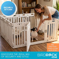 Internet’s Best Dog Playpen with Lockable Door, White, 190” x 25.6”