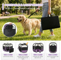 MZNZ Dog Cat Playpen, Portable Small Animal Playpen Crate Indoor for Dogs Cats Rabbits, Foldable Guinea Pigs Bunny Cage Enclosure Outdoor, Pop Up Dogs Cats Tent Kennel with Carrying Case, Purple