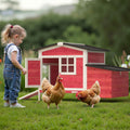 GOJOOASIS Chicken Coop for 2 Chickens Raised House with Ramp & Nesting Box