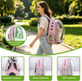 Expandable Pet Backpack 14"×15"×16.5" Cats Dogs Carrier Bag