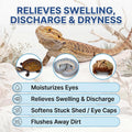 Lunza Reptile Eye Drops 30ml, Cleanses & Moisturizes, for Bearded Dragons, Turtles, Snakes, Lizards & Amphibians, with M