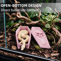 Westant Gothic Coffin Reptile & Amphibian Habitat Hideouts (Pink, L)