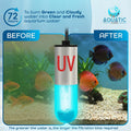 3W Mini UV Light for Aquariums with 4 Timer Modes | UV-C Clean Light for Use in Sump Areas, Filters, Top Filter Boxes & 