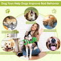 Duty Dog Rope Toys with Crinkle Paper & Squeaker - Interactive Tug of War Pull Toy for Puppy Boredom, Teeth Cleaning -To
