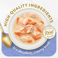 Purina Fancy Feast Creamy Broth With Wild Salmon and Whitefish, Gourmet Lickable Cat Food Topper, Pack of 16, 1.4 oz. Pouches