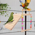 Kyouki Bird Perch Bird Cage Accessories Platform Swing - for Parrot,Parakeet,Budgies, Cockatiels, Lovebirds, Pacific Parrotlets,Chinchilla, Hamster - Sturdy Play Gym Exercise Stand