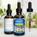 Pet Wellbeing Life Gold for Cats - Supports Detoxification & Healthy Immune Defenses with Burdock & Sheep Sorrel - NASC Certified & Vet-Formulated - 2 oz Liquid Formula