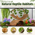 Bearded Dragon Tank Accessories, Reptile Mat Hammock Plants Bridge Jungle Climber Vines for Leopard Gecko Hermit Crab Li