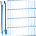 Gerrii 200 Count Dog Toothbrush Double Headed Pet Toothbrush Long Handle Dog Tooth Brushing Kit Soft Bristles Pet Tooth Brush for Doggy Cat and Most Pets Teeth Cleaning Dental Oral(Blue)