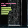 hygger Aquarium Bubble Curtain Wall, Quiet Fish Tank Air Stone with Accessories, High Dissolved Aquarium Bubbler Oxygen 