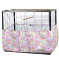 tinkare Large Adjustable Bird Cage Skirt Seed Catcher Birdcage Cover Seed Feather Catcher Bird Cage Guard with Adjustable Elastic Drawstring for Round Square Cage Fabric Design