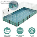 MidWest Homes for Pets Guinea Habitat Cage, Washable PVC Canvas Bottom, Secure Sides, Tool-Free Setup, Expandable Small 