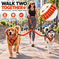 No Tangle Double Dog Leash: 95% Fewer Stops to Untangle for Walking 2 Dogs