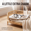 Black Pet Dog Cute Glasses Clear Lens Retro Glasses Photo Props Transparent Cat Sun Glasses for Small Dogs Cats Cosplay Costume Dog Sunglasses