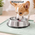 22x19 Pet Feeding Mat Waterproof Nonslip Cats and Dogs Water Bowl Mat