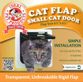Ideal Pet Products Cat Flap Door with 4 Way Lock, 6.25" x 6.25" Flap Size