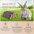 Bissap Apple Sticks for Rabbits, Natural Bunny Chew Toys and Treats for Chinchilla Guinea Pig Hamster Gerbil Small Anima