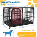 Asee'm 48 Inch Heavy Duty Dog Crate for Large Dogs Escape Proof