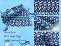 Elegant Little Tail Dog Bandana, Shark Print Pet Birthday Cotton Boy Dog Bibs Scarf, Soft Adjustable Square Kerchief for Small Large Dogs