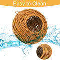 ZENFUN Steel Frame Bird Nest for Cage, Washable Small Bird Bed Chewproof with Plush Pad, Hammock Hideout Lay Eggs Parake