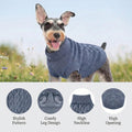 MengMengDa Small Dog Sweater, Soft Knit Dog Clothes for Spring Transition, Lightweight Puppy Outfit for Pomeranian, Yorkie, Chihuahua; Stylish Doggy Apparel for Spring Morning Walks (Dark Blue, M)