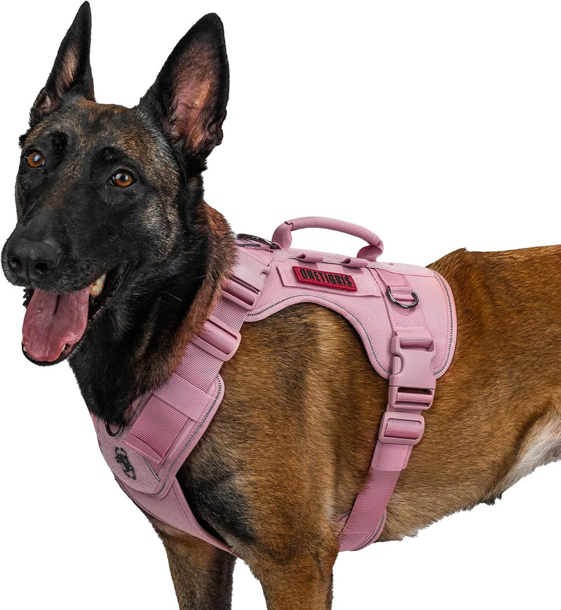 OneTigris No Pull Tactical Dog Harness for Medium Large Dogs