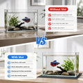 31.5 x 15 x 0.2 Inch Aquarium Mat 2Pcs, Thick Shock Absorbing Fish Tank Pad, Waterproof Non-Slip Base Cushion for 20 Gal