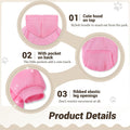 Pet Hoodie Dog Sweater for Small Dogs Girl Boy, Winter Puppy Sweatshirts with Pockets Hood, Warm Fleece Lined Dog Clothe