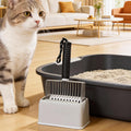 [2026 Version]Efficient Metal Cat Litter Scoop- Stainless Steel Cat Litter Scooper with Holder, Heavy Duty Litter Sifter, Pooper Scooper Kitty Litter Box Scooper-Cat Scooper for Litter Box Cleaning